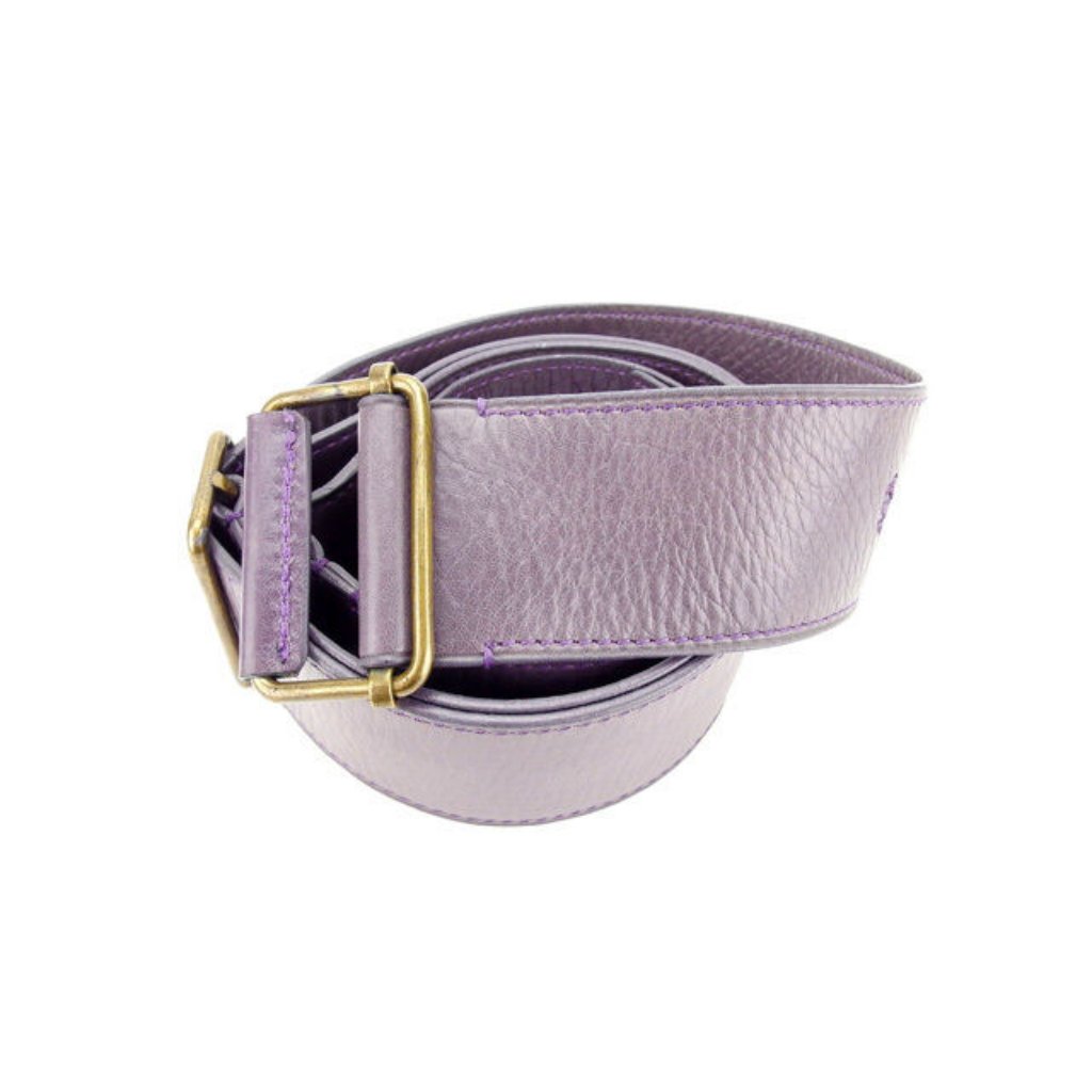 Francesco Biasia Belt Purple Woman Authentic Used